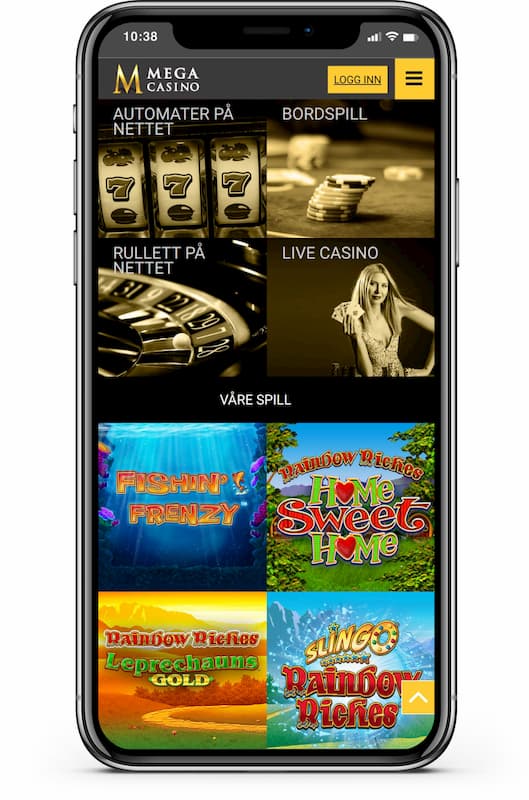 Mega Casino på mobilen