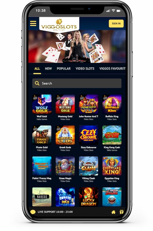 Viggoslots casino på mobil