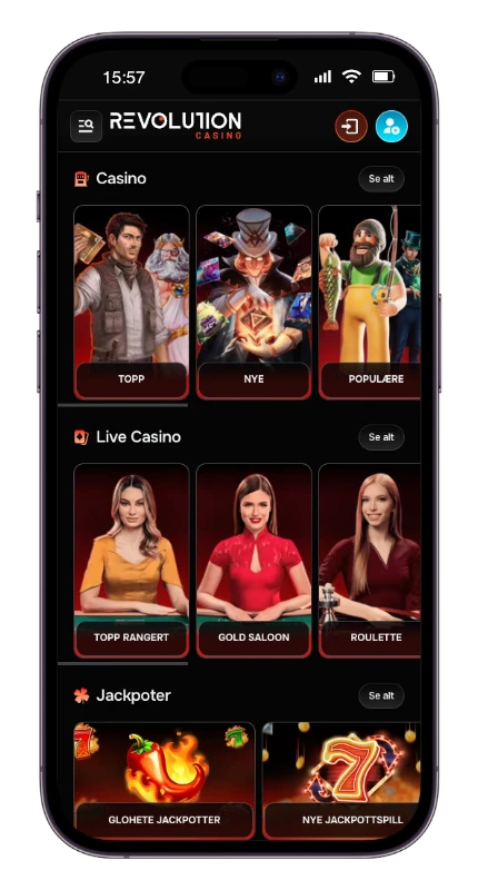 Revolution Casino mobil